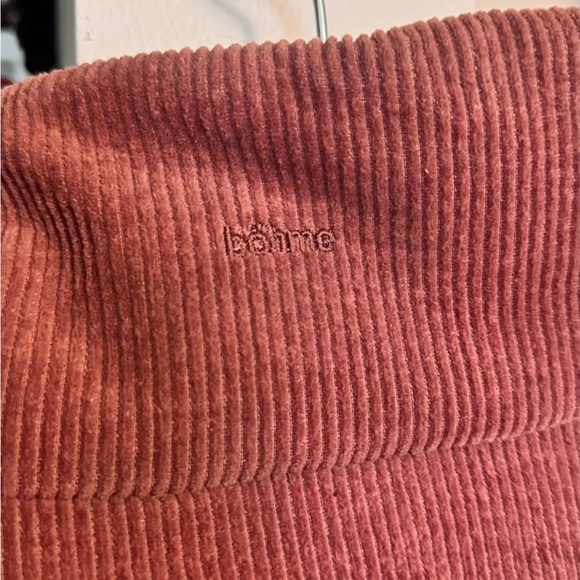 bohme Two-Tone Corduroy Puffer Jacket in Rose and Merlot - Picture 3 of 5